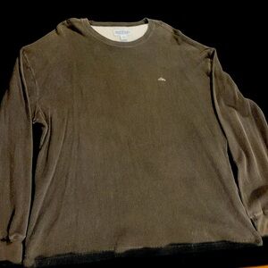 Roundtree &York XL Authentic Outfitters olive green thermal